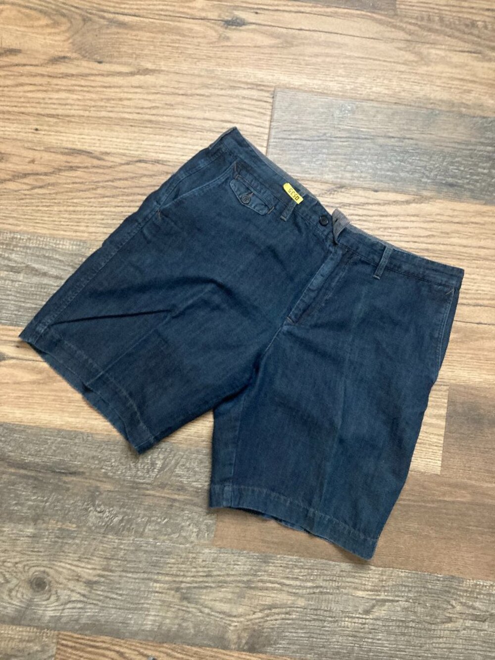 Vintage Lacoste Women’s Denim Shorts EU 48 / US 38 Dark blue Casual Bermuda